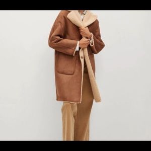 Beautiful reversible faux shearling coat